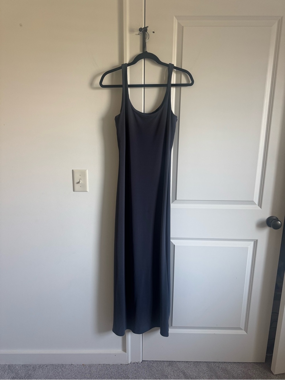 Banana Republic Charcoal Scoop Neck Maxi Dress